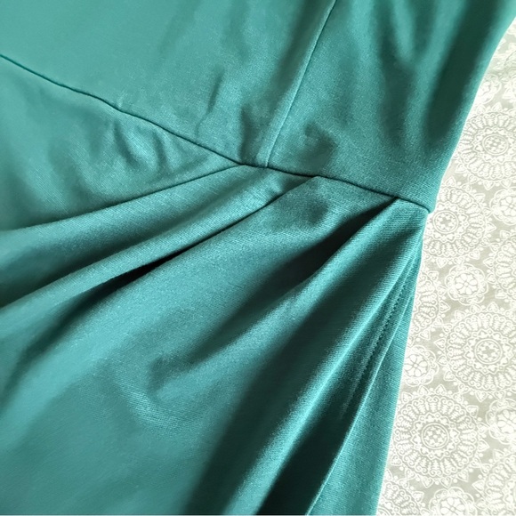 Zalalus Teal Draped Slip Dress Size XL NWT - Picture 6 of 14